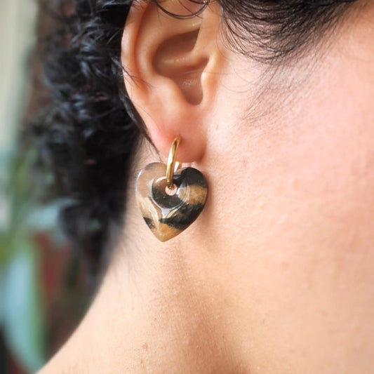 Boucles d'oreilles coeurs Les Dociles