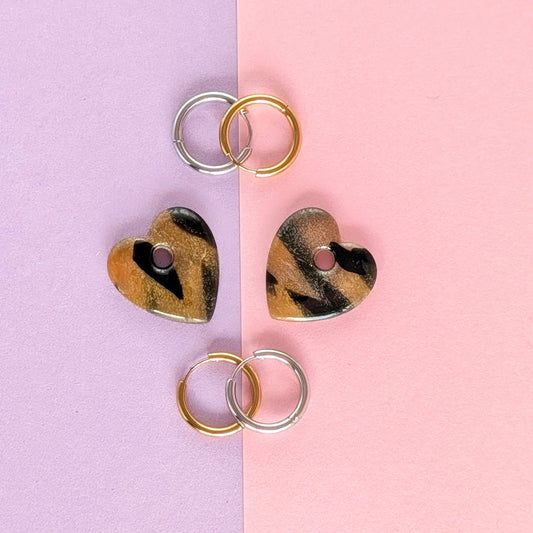 Boucles d'oreilles coeurs Les Dociles